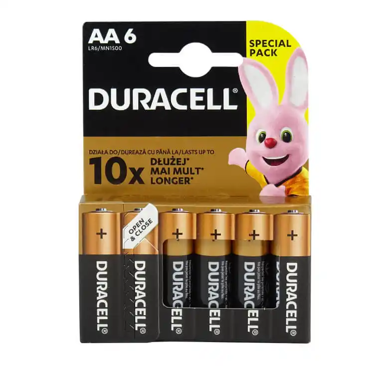 Baterija Duracell Basic AA 1/6