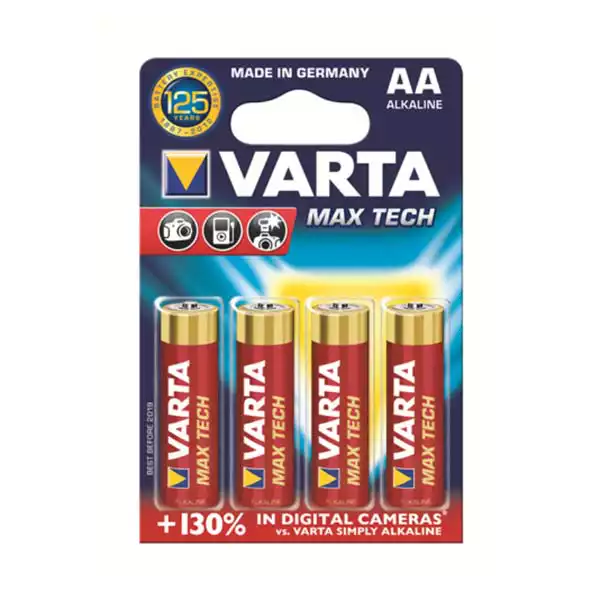 Baterija Varta LR6 Max Tech AA 1/4