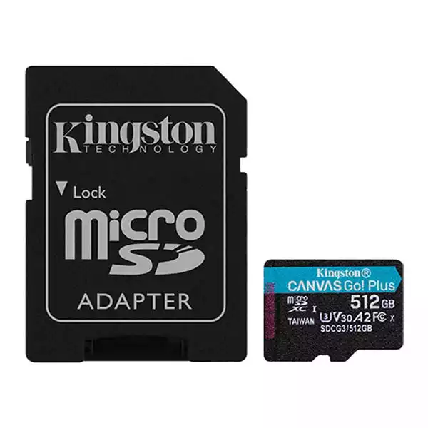 SD Card 512GB Kingston Canvas Go! Plus sa adapterom SDCG3/512GB