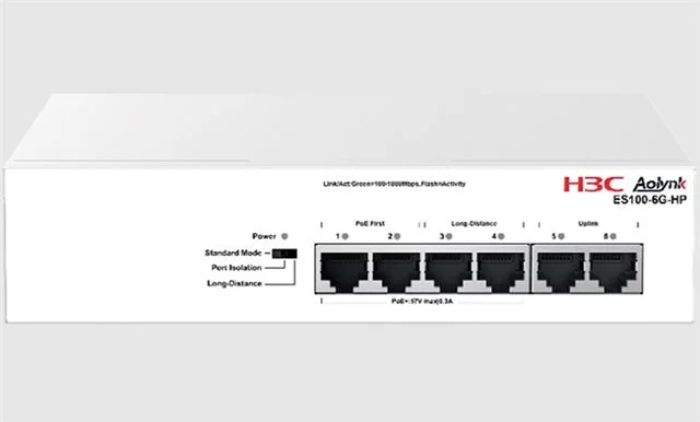 H3C Aolynk ES100-6G-HP Ethernet Switch 6 x 1G ports