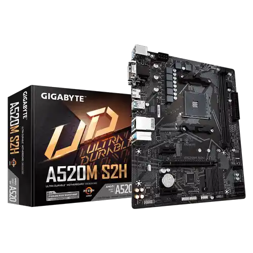Matična ploča AM4 Gigabyte A520M S2H VGA/DVI/HDMI/M.2