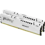 Memorija DDR5 64GB 5200MHz (2×32) Kingston Fury Beast White KF552C40BWK2-64