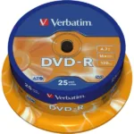 DVD-R Verbatim 16x 25/1 na štapu