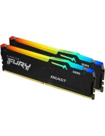 Memorija DDR5 32GB (2x16GB) 6000MHz Kingston Fury Beast RGB KF560C36BBE2AK2-32