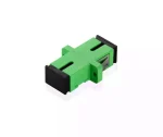 SC-APC/SC-APC singlemode fiber simplex adapter (1 x SC-APC SM), zeleni
