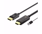 Kabl Displayport – HDMI M/M +USB 2.0/Linkom 1.8m