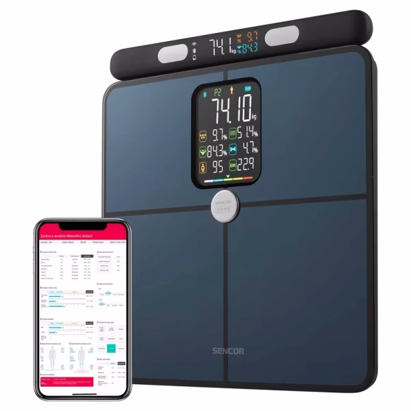 Fitnes smart vaga Sencor SBS 9102BK/LCD/crna