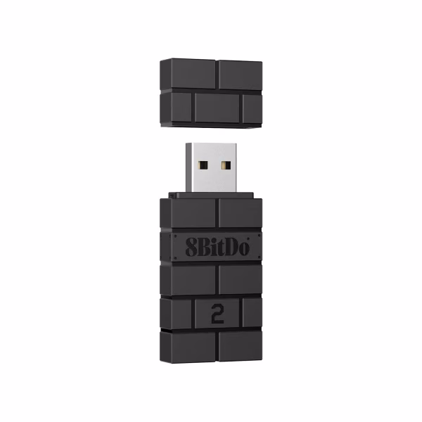 Univerzalni gamepad adapter 8BitDo USB Wireless Adapter 2 PC/PS/Mac/Xbox/Switch/Android black