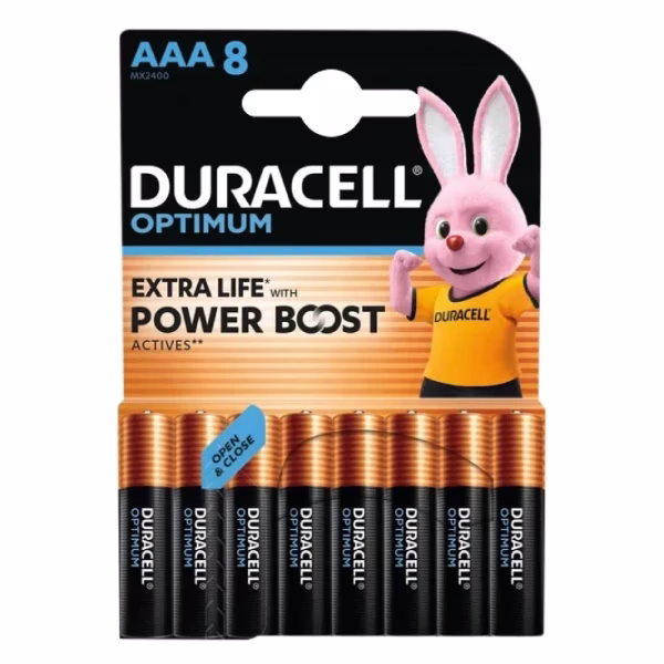 Baterija Duracell Optimum AAA 8/1