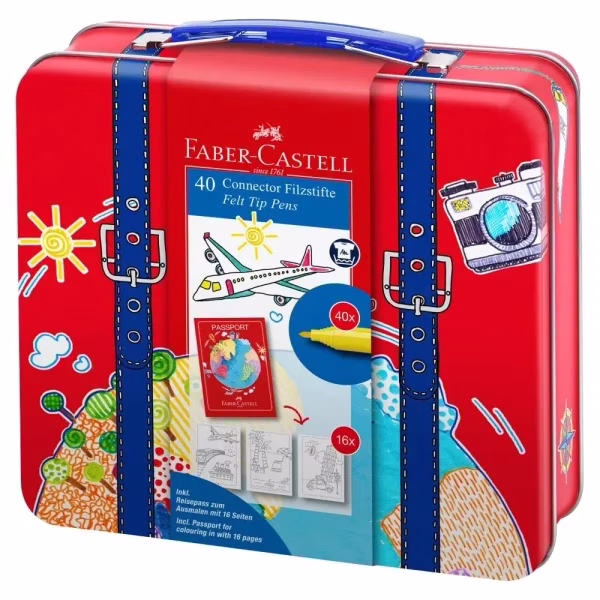 Flomaster set Faber Castell 1/40 Connector Koferče 155535