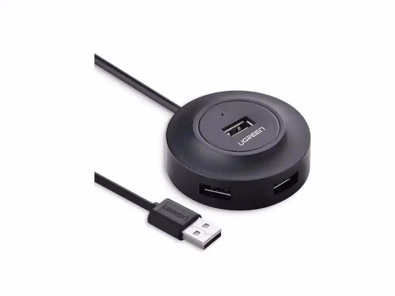 USB Hub 4 port Ugreen 2.0 CR106 crni