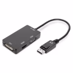 Adapter konverter Displayport – HDMI+VGA+DVI crni