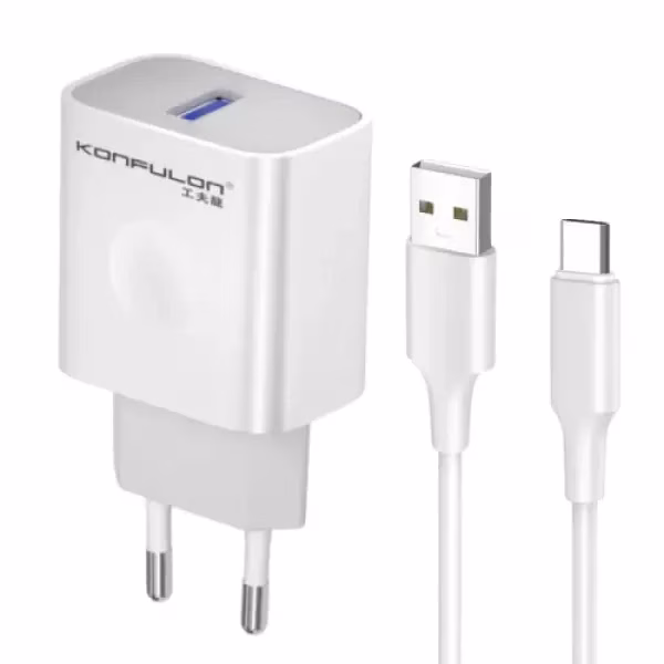 Kućni punjač Konfulon C69C fast 20W + kabal type C