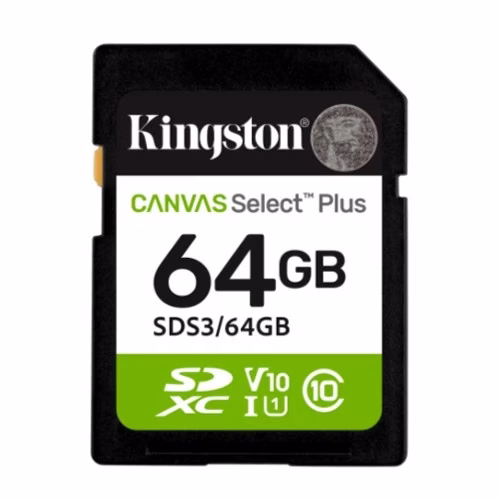 SD Card 64B Kingston SDS3/64GB class 10 100MBs