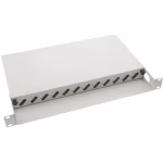 Fiber optički patch panel 19/1U sa 12 duplex slotova za SC duplex/LC quad adaptere
