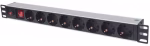 Intellinet PDU letva 19″ 1U Rackmount 8-Output, 3m, Black 713986