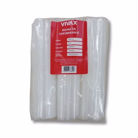 VIVAX HOME rolna za vakumiranje 200mm x 5m / 3 rolne