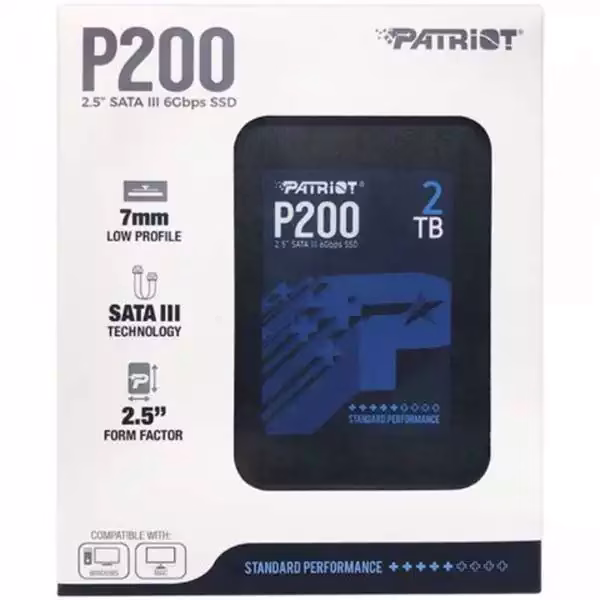 SSD – SSD 2.5 SATA3 2TB Patriot P210 520MBS/430MBS P210S2TB25 SSD 2.5 SATA3 2TB Patriot P210 520MBS/430MBS P210S2TB25