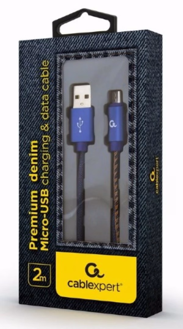 Kabl micro USB(M)- USB Tip A(M) Gembird 2m plava