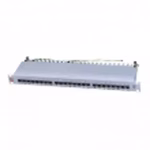 Patch panel 19/1U sa 24RJ-45 STP kat.6A Fully Shielded,dual Krone LSA&110 IDC SP6a-24-1U