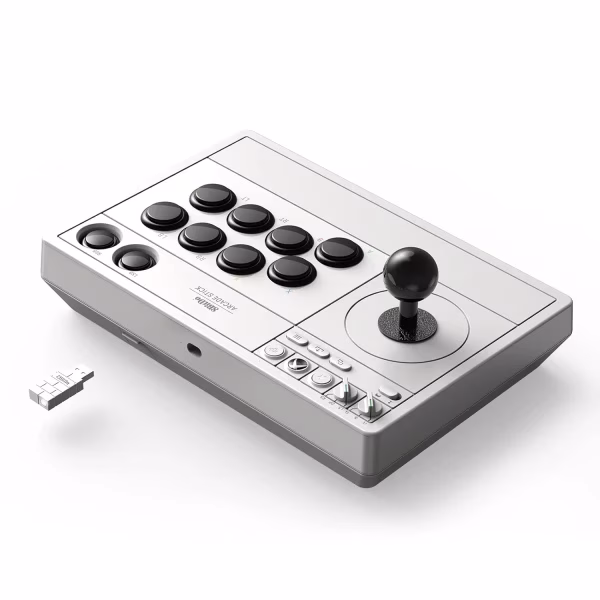 Bežični Arcade gamepad 8BitDo Arcade stick Xbox/Windows/Mapping/Mode Switch/AUX/White - Slika 4