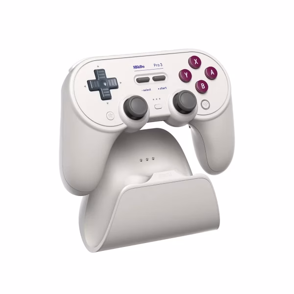 Bežični gamepad 8BitDo Pro 3 BT/2.4Ghz/Multi platform/Vibracija/Hall Effect/TMR/G Classic + Dock - Slika 4