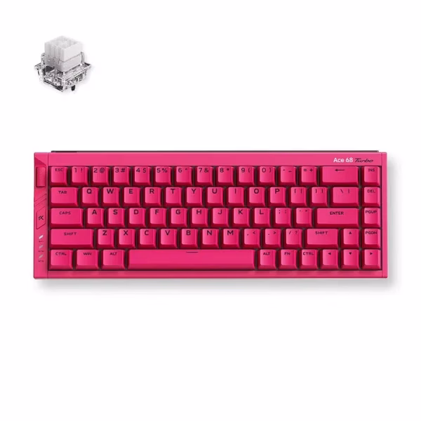 GAMING TASTATURE – Gaming tastatura MCHOSE Ace 68 Turbo Berry Red/Mount Tai Magnetic switch GT Gaming tastatura MCHOSE Ace 68 Turbo Berry Red/Mount Tai Magnetic switch GT