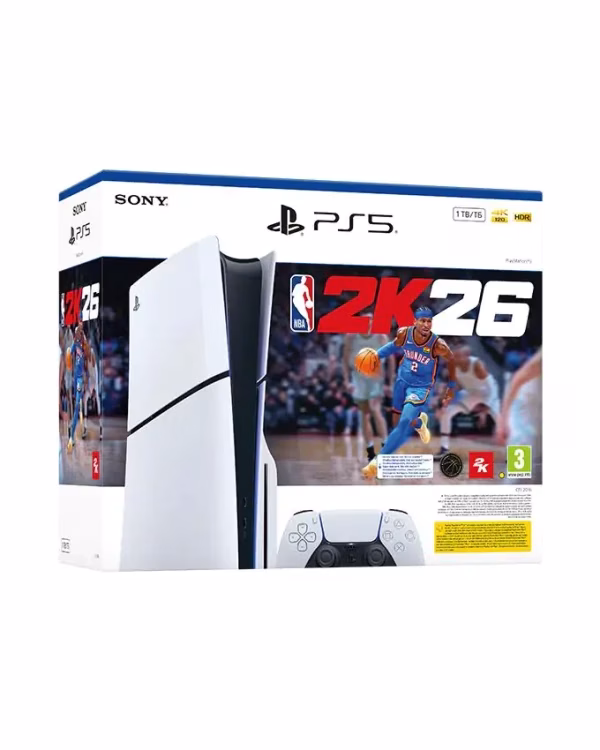 Konzole – Konzola Sony PlayStation 5 Slim Disc 1TB + NBA 2K26 Konzola Sony PlayStation 5 Slim Disc 1TB + NBA 2K26