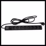 220V razvodni PDU panel 19/1U sa 8 utičnih mesta,prekidač,prenaponska zaštita,kabl 1.8m PDU-8SP-1U