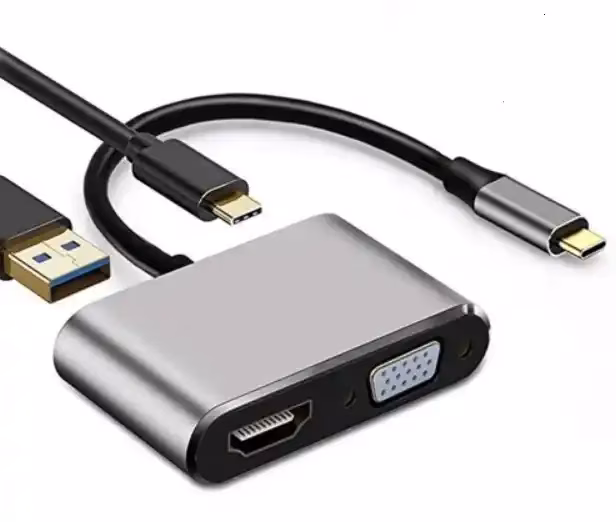 Video adapteri – Adapter-konverter USB Tip C na HDMI 4K/VGA/1xUSB 3.0/Type C Linkom Adapter-konverter USB Tip C na HDMI 4K/VGA/1xUSB 3.0/Type C Linkom