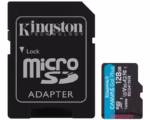 Micro SD Card 128GB Kingston+SD adapter SDCG4/128GB – 200/160 MB/s