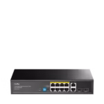 Svič 10/100/1000 10-port Cudy GS1010PS2/8 PoE+/2x Uplink/2x SFP/120W