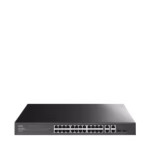 Svič 10/100/1000 26-port Cudy GS1028ES2 Light Managed PoE+ sa 2x combo porta