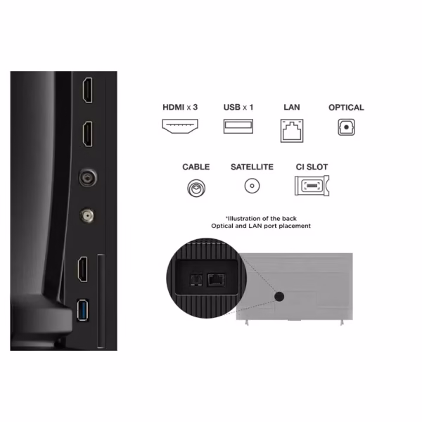 SMART LED TV 55 TCL 55V6C 3840x2160/4K/UHD/DVB-T2/C/S2/Google TV