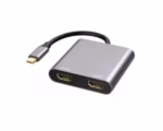 Adapter USB E-GREEN 3.1 tip C (M) – 2 x HDMI