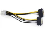 Naponski kabl 2xSata-8 pin-a za PCIe E-Green