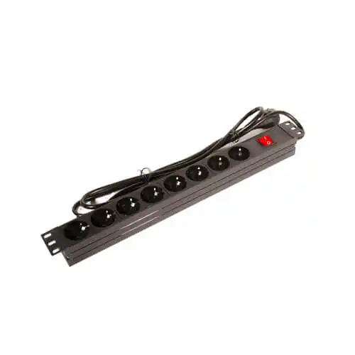 Fiber paneli – 220V razvodni PDU panel 19/1U sa 8 utičnih mesta 220V razvodni PDU panel 19/1U sa 8 utičnih mesta