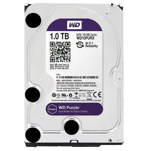 Hard disk 1TB SATA3 Western Digital Caviar 64MB WD10PURZ Purple