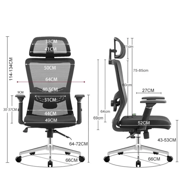 Ergonomska kancelarijska stolica UGD Vukas Chrome
