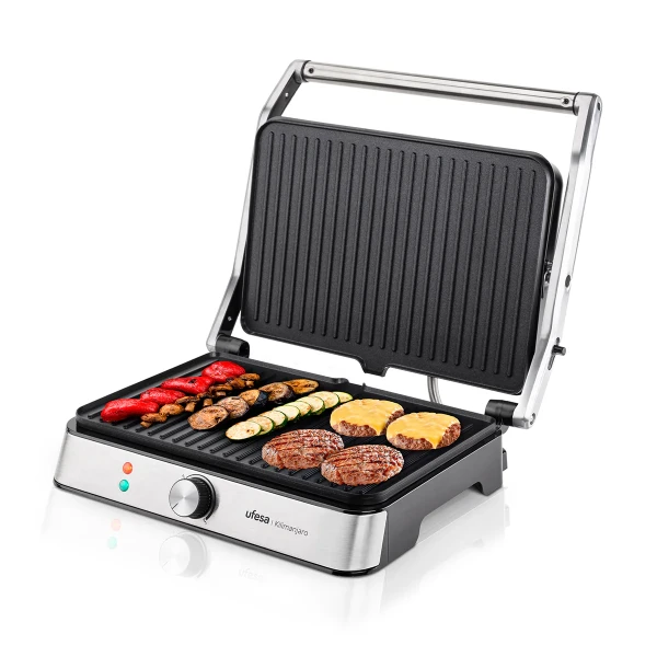 Kontaktni gril / aparati za sendviče / roštilj – Kontakt Grill Ufesa Kilimanjaro/snaga 2200W/inox Kontakt Grill Ufesa Kilimanjaro/snaga 2200W/inox
