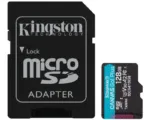 Micro SD Card 128GB Kingston+SD adapter SDCG4/128GB – 200/160 MB/s