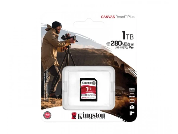 SD Card 1TB Kingston SDR2V6/1TB class 10 HD/2K/4K 280Mbs/150MBs