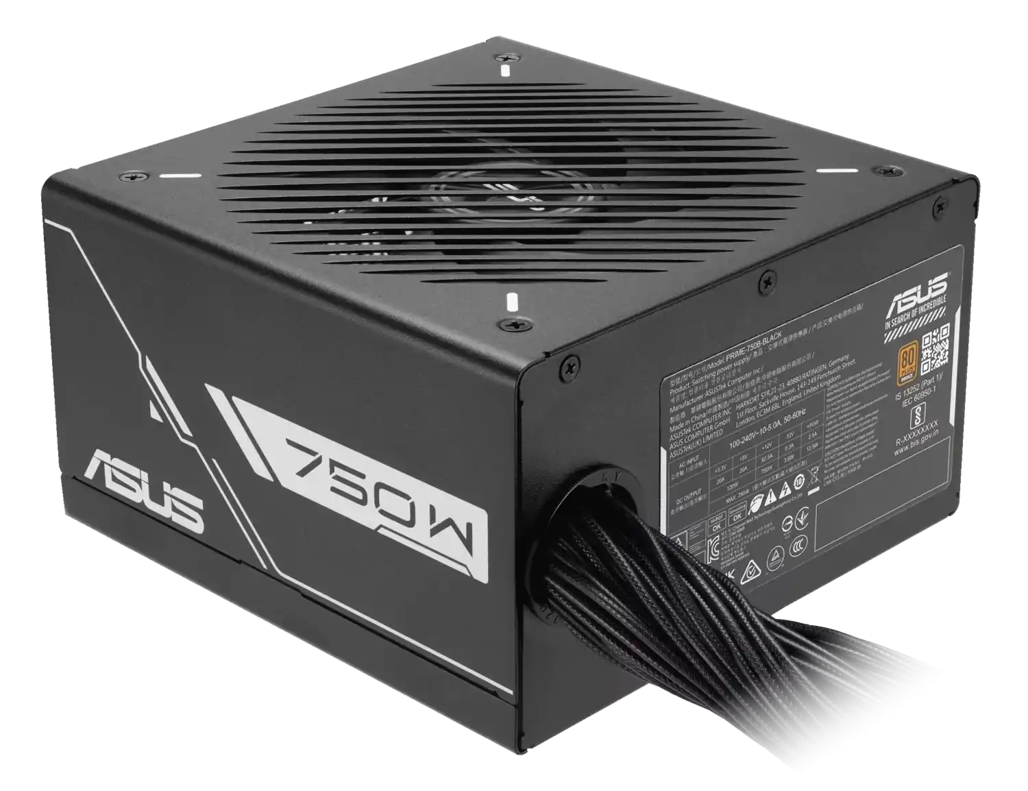 Napajanje ASUS 750W PRIME-750B BLACK ATX12V 80+ Bronze Modularno
