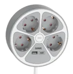 Produžni kabl sa prenaponskom zaštitom sa 4 utičnice MAX MPS-04UG-3M/3m/USB portovi