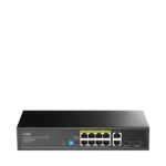 Svič 10/100/1000 10-port Cudy GS1010PS2/8 PoE+/2x Uplink/2x SFP/120W