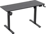 Gaming sto Defender Saturn 100cmx60cmx15mm/električni podizač/držač za čase/crnii
