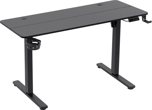 Gaming sto Defender Saturn 100cmx60cmx15mm/električni podizač/držač za čase/crnii