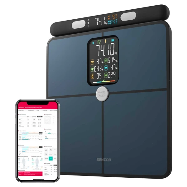 Fitnes smart vaga Sencor SBS 9102BK/LCD/crna