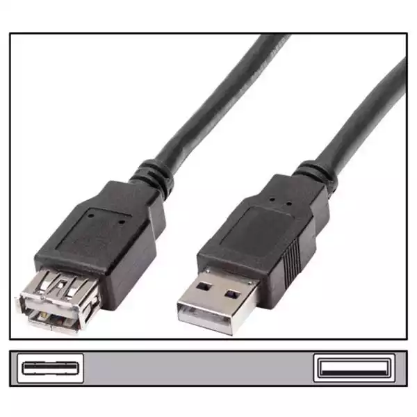 USB produžni – Kabl USB A-M/A-F 5m produžni Kabl USB A-M/A-F 5m produžni