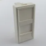 Uložak 45 x 22.5mm (1M) sa 1 slotom za keystone module sa zastorom ravan (FPK1-1M-01 / FA-644-1SP)